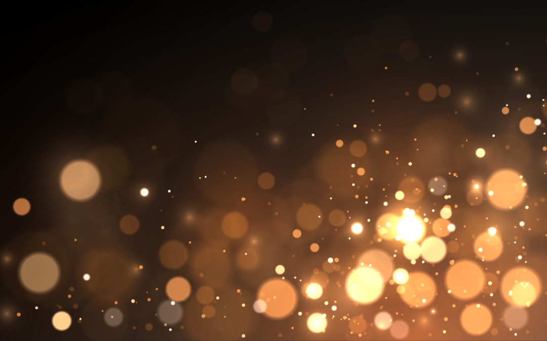 Golden Bokeh Sparkles for New years