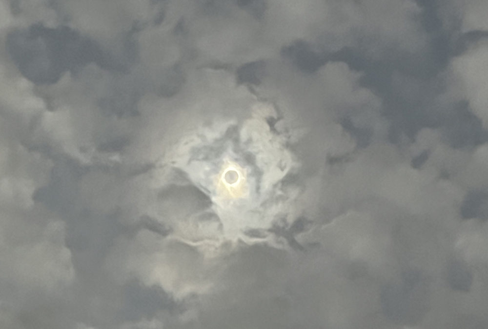 View of 2024 solar eclipse within the path of totality