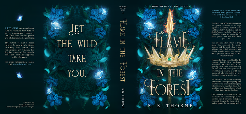 Flame in the Forest Luxe Cover Dust Jacket